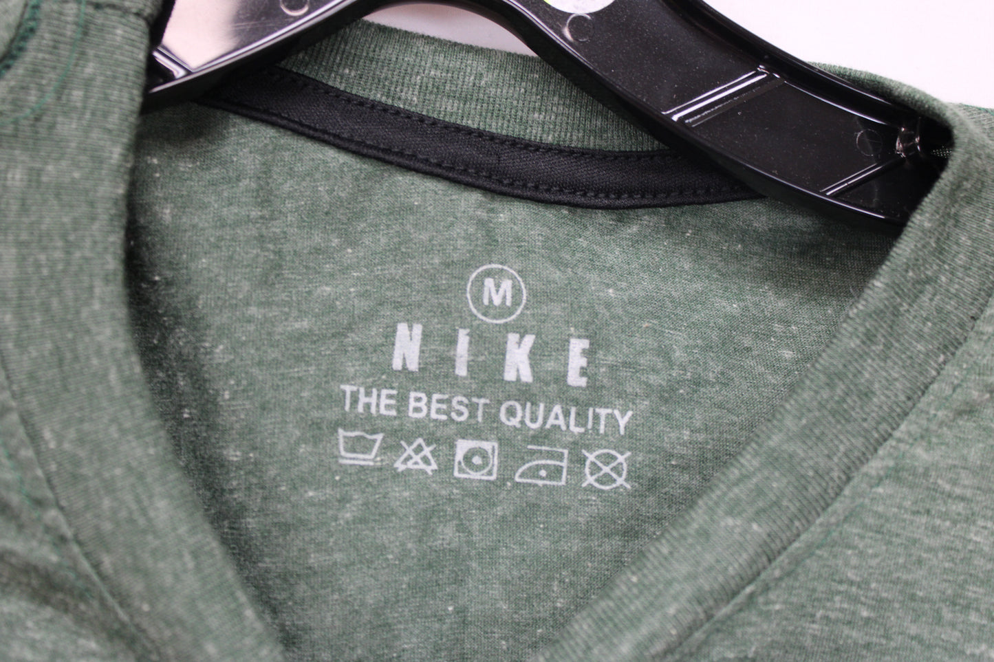 Nike Short Sleeve Shirt, Green, Men’s M