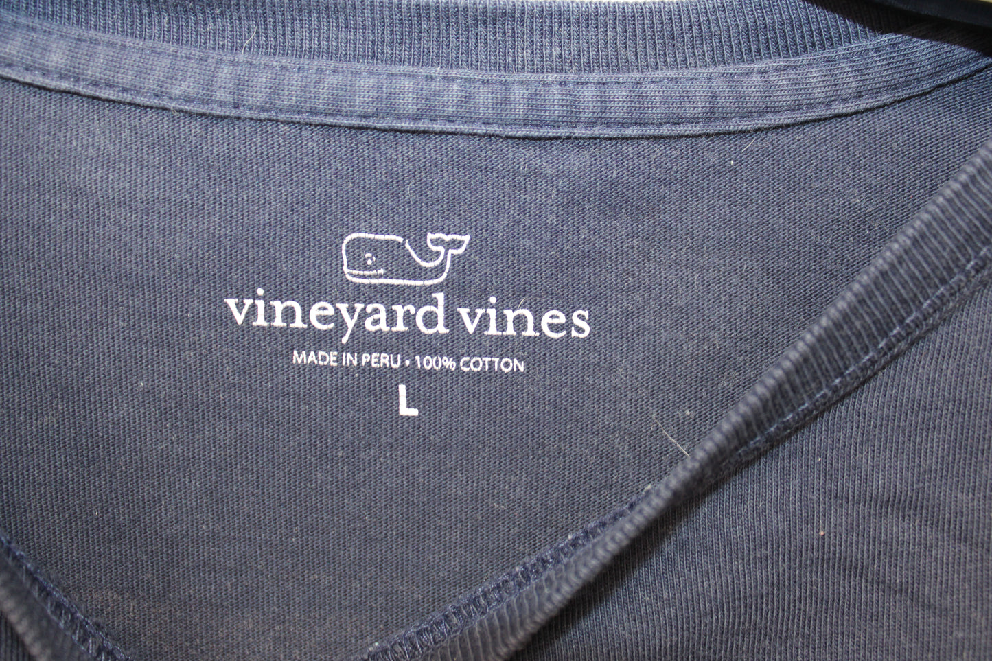 Vineyard Vines Long Sleeve T-Shirt, Navy, Men’s L