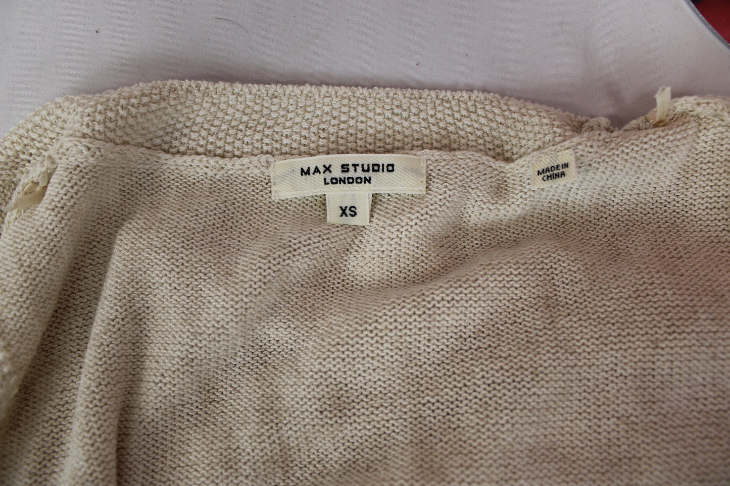 Max Studio Cropped Vest, Beige, Women’s XS
