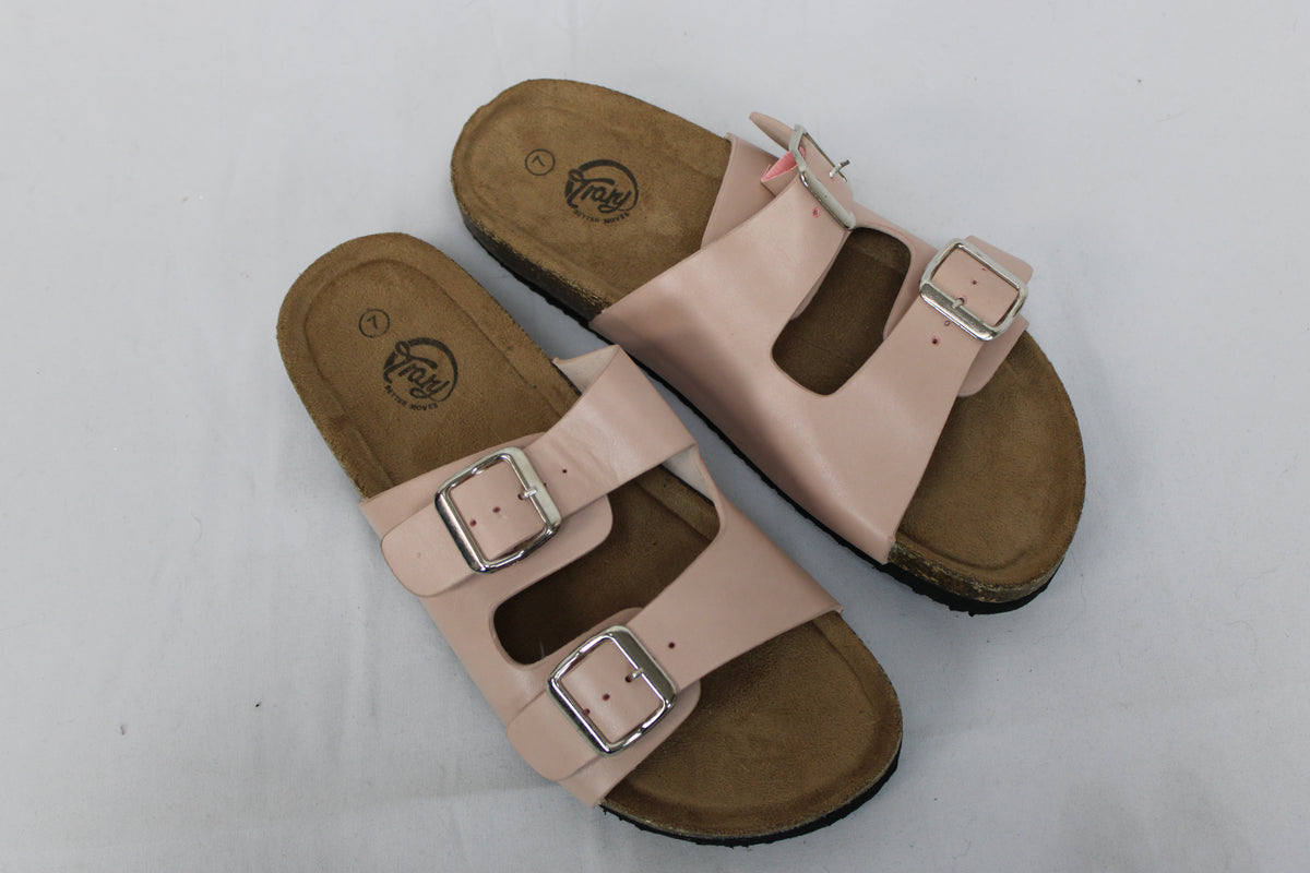 Trary Buckle Sandals, Pink, Women’s 7
