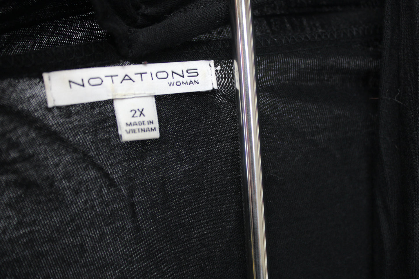 Notations Cardigan, Black, Women’s XXL