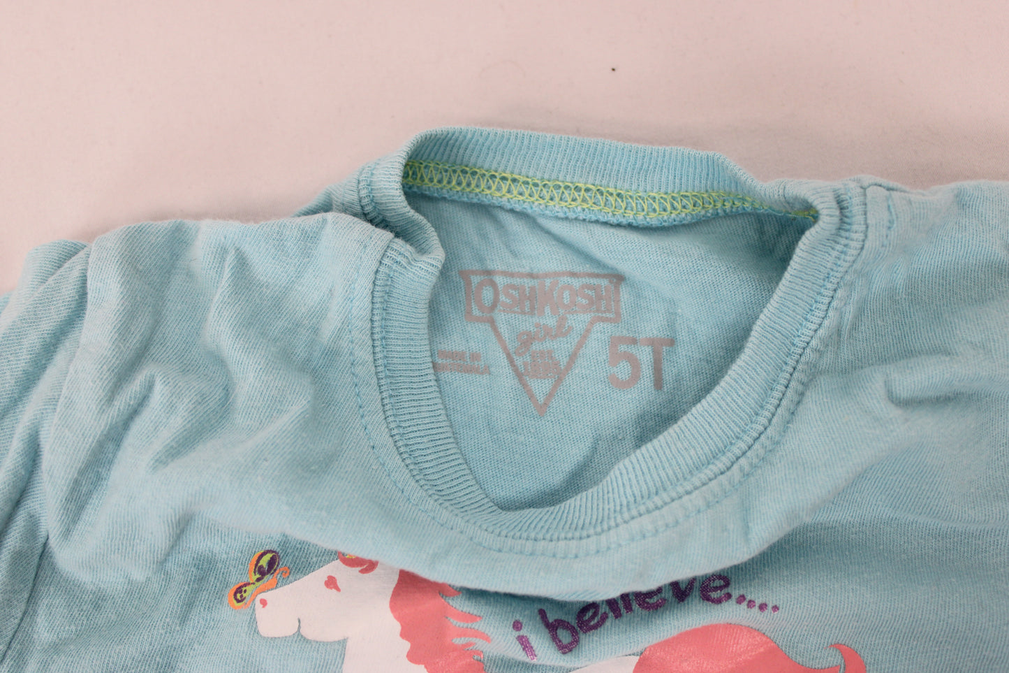 Oshkosh Unicorn T-Shirt, Blue, Girls 5T