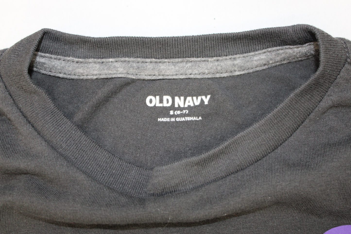 Old Navy Rad Bike Long Sleeve Shirt, Gray/Purple, Boys S