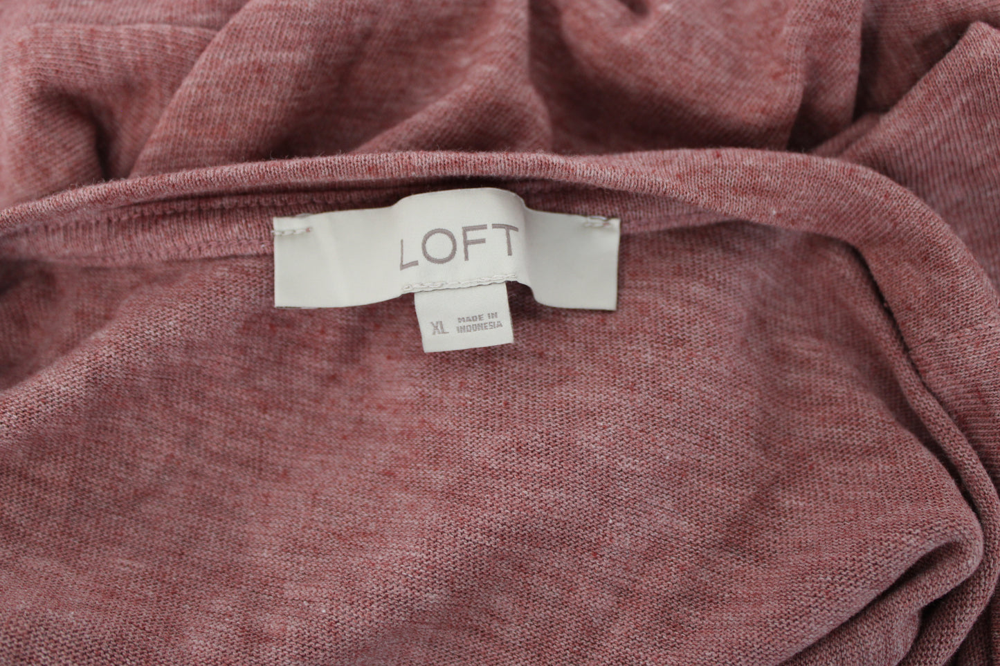 LOFT Everyday Short Sleeve V-Neck Shirt, Red, Women’s XL