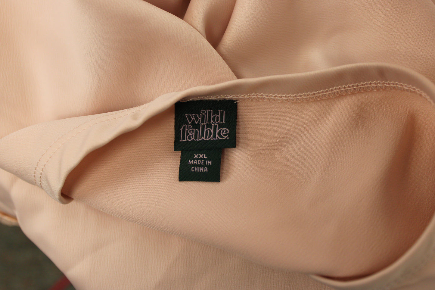 Wild Fable Satin Slit Skirt, Pink, Women’s XXL