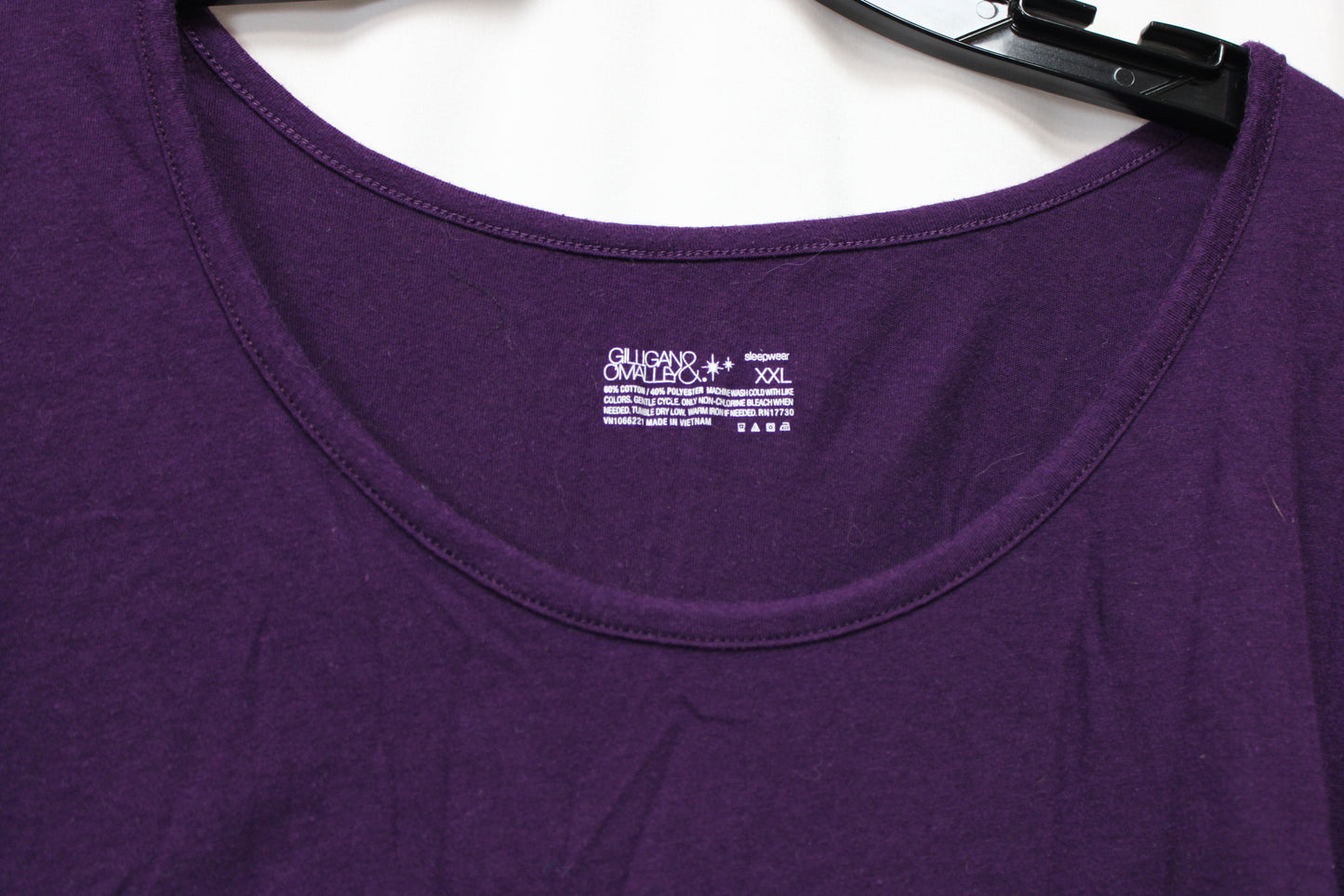 Gilligan & O’Malley Long Sleeve Shirt, Purple, Women’s XXL
