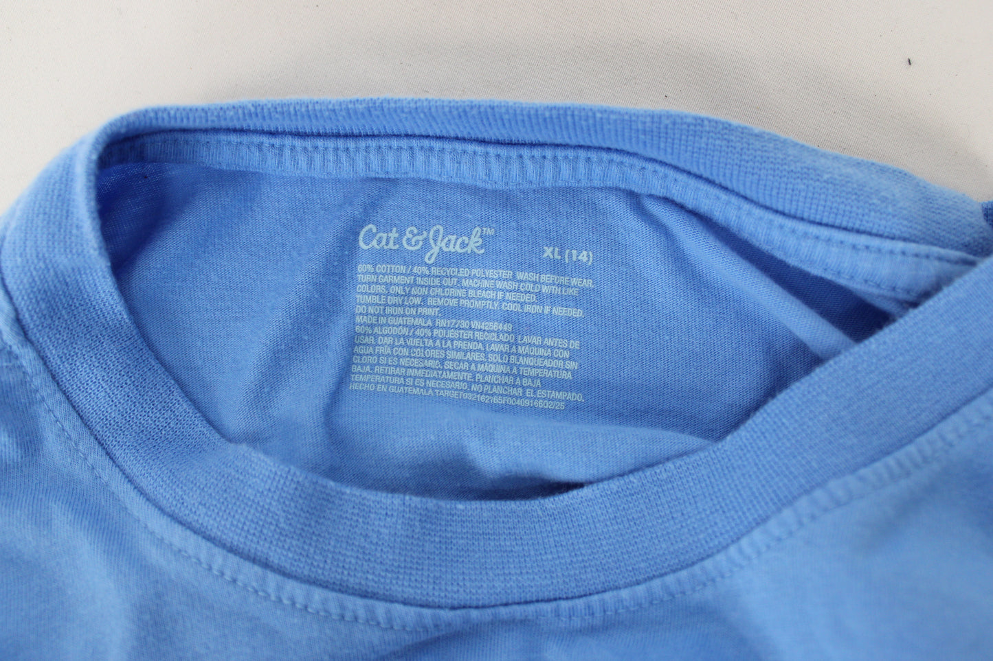 Cat & Jack Smiley Face Vacation T-Shirt, Blue, Youth XL