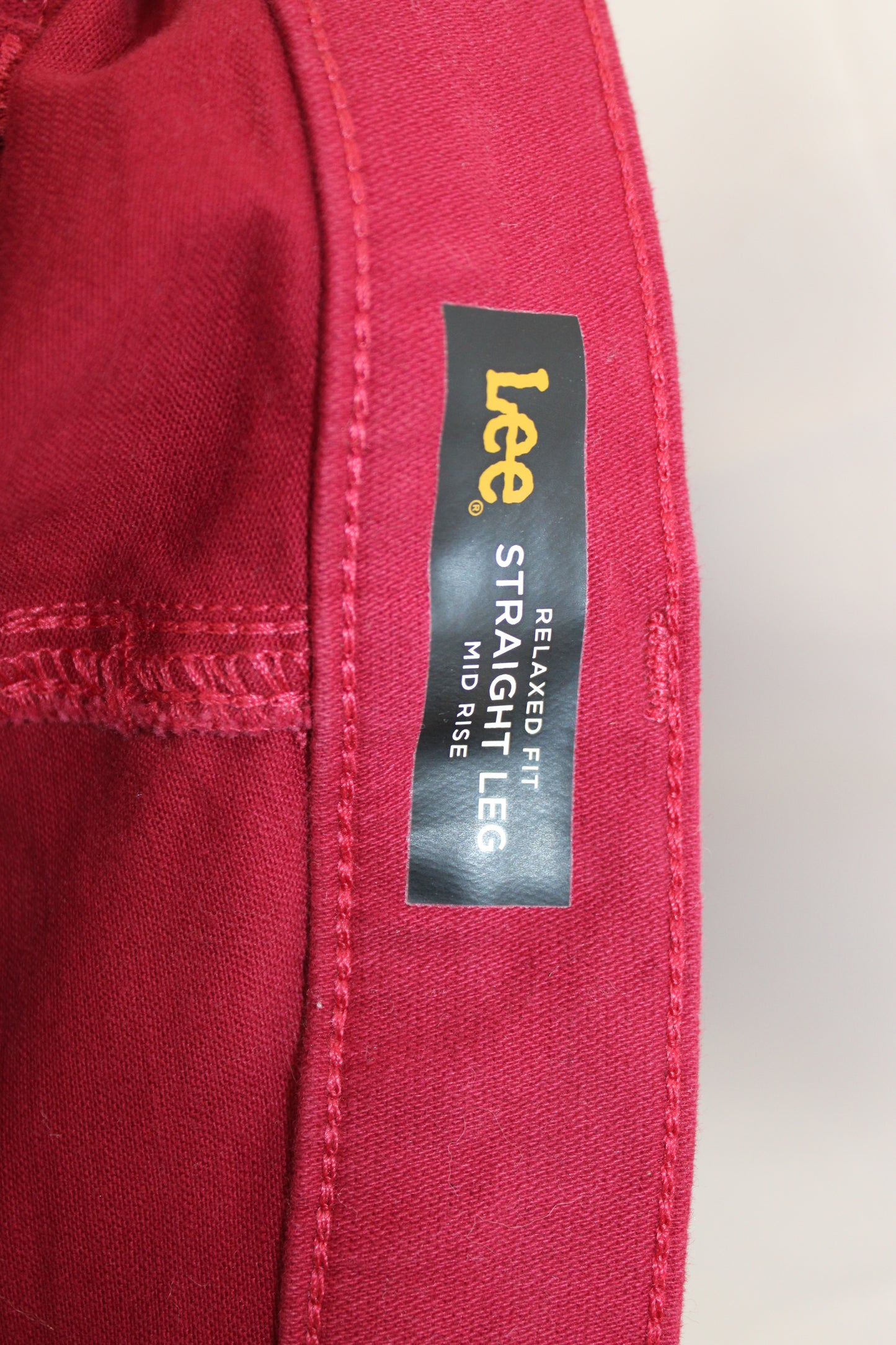 Lee Straight Leg Jeans, Red, Women’s 10