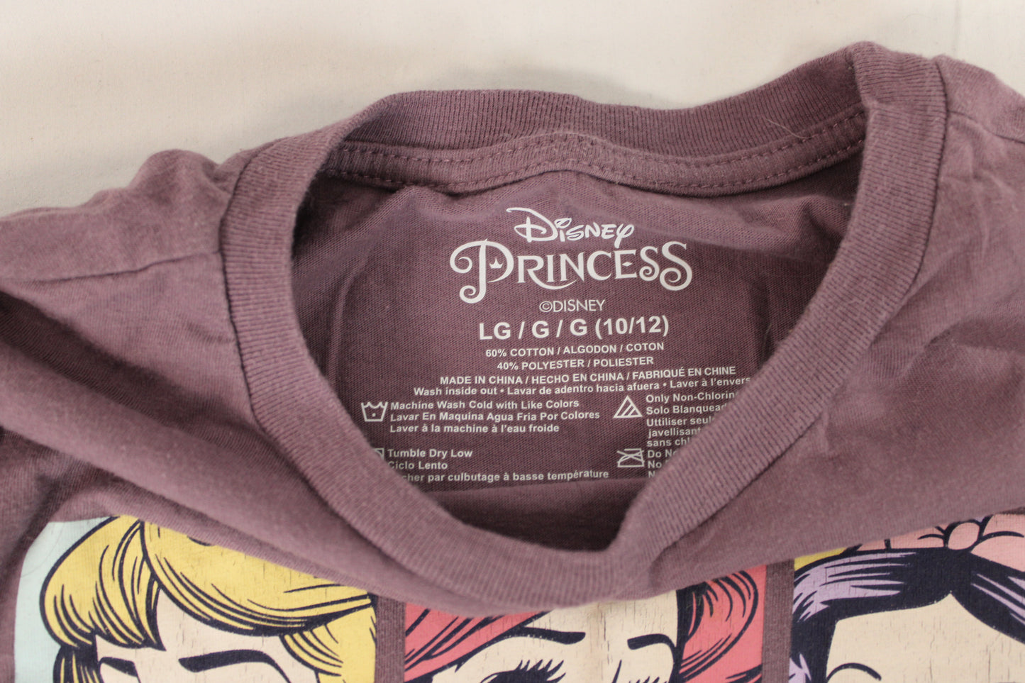 Disney Princess Crewneck Sweater, Purple, Girls L