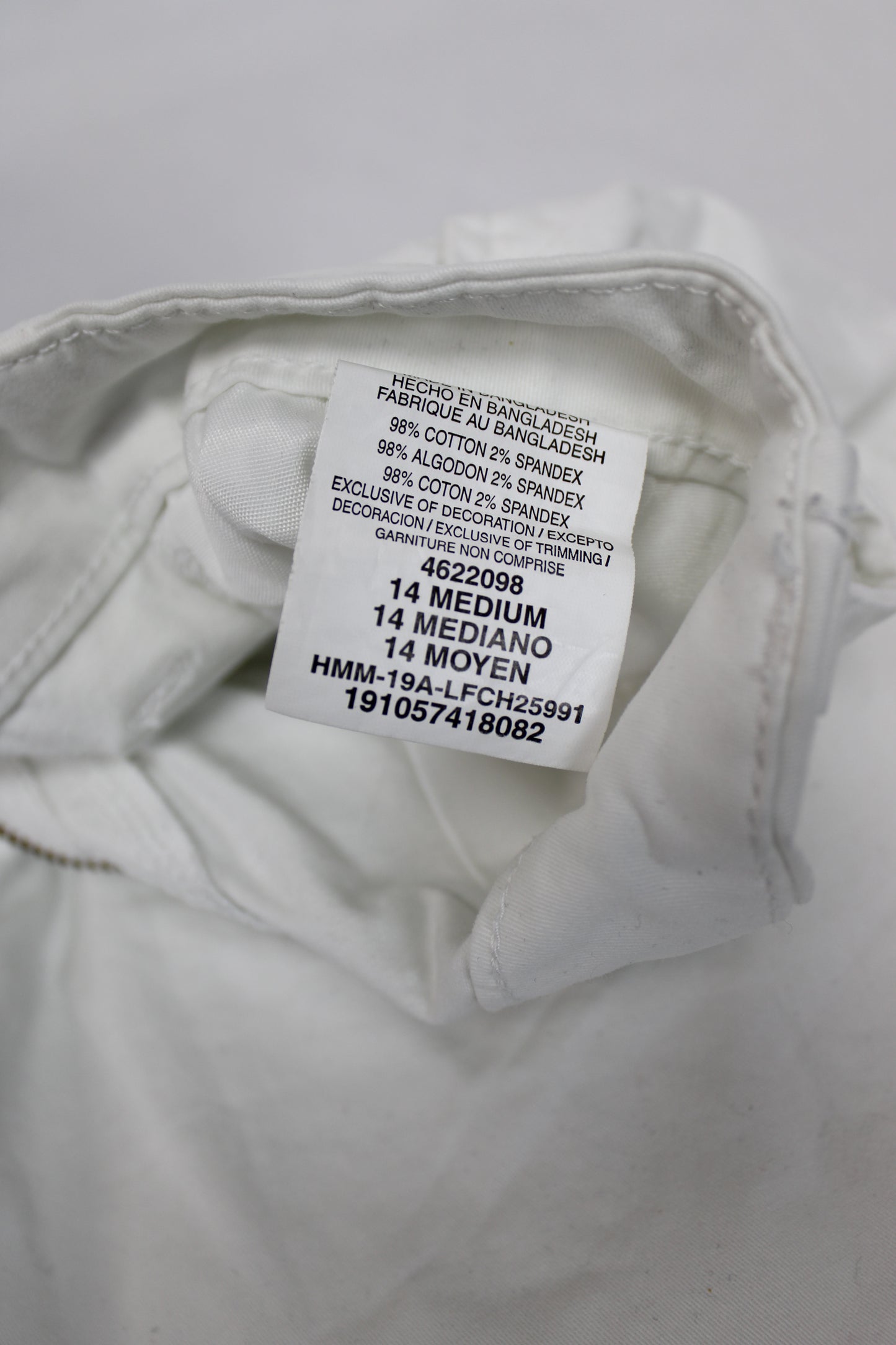 Lee Regular Fit Shorts, White, Women’s M