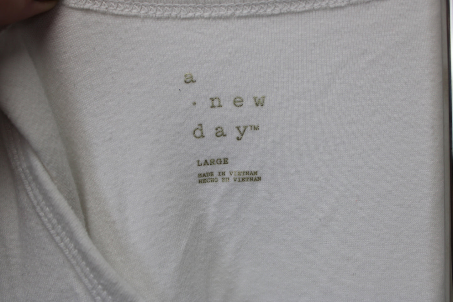 A New Day Everyday Tank Top, White, Women’s L