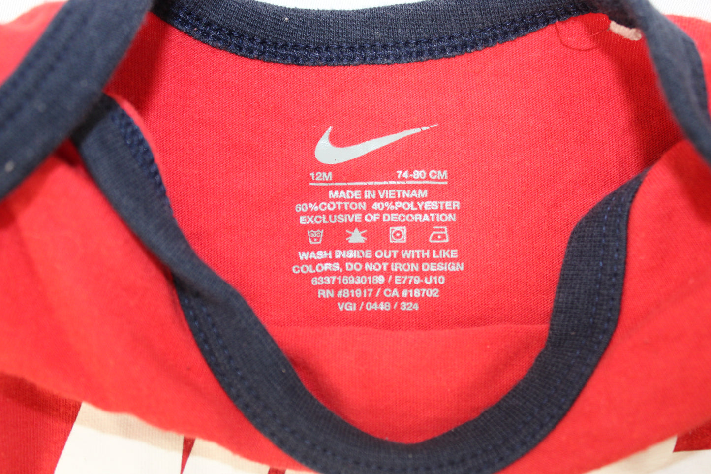Nike Onesie, Red, Infants 12M
