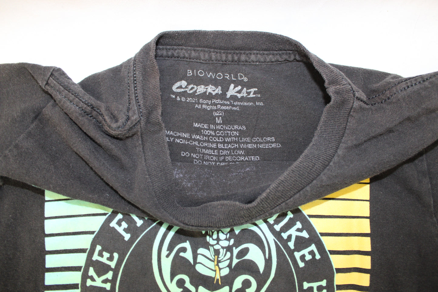 Bloworld Cobra Kai T-Shirt, Black, Youth M