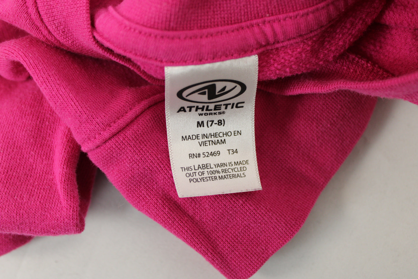 Athletic Works Long Sleeve Crewneck Bundle (2), Pink/Blue, Girls M