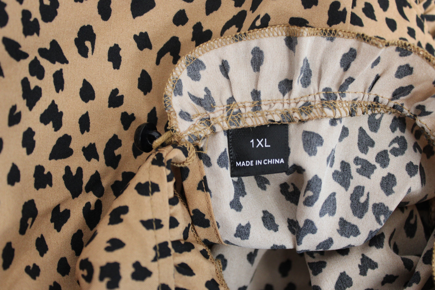 SHIEN Leopard Print Blouse, Women’s XL