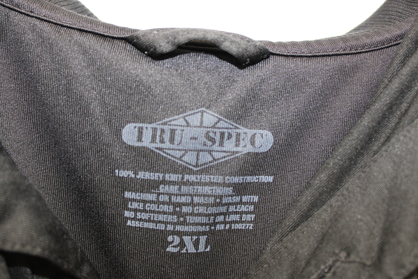 Tru-Spec Short Sleeve Athletic Polo, Black, Men’s XXL