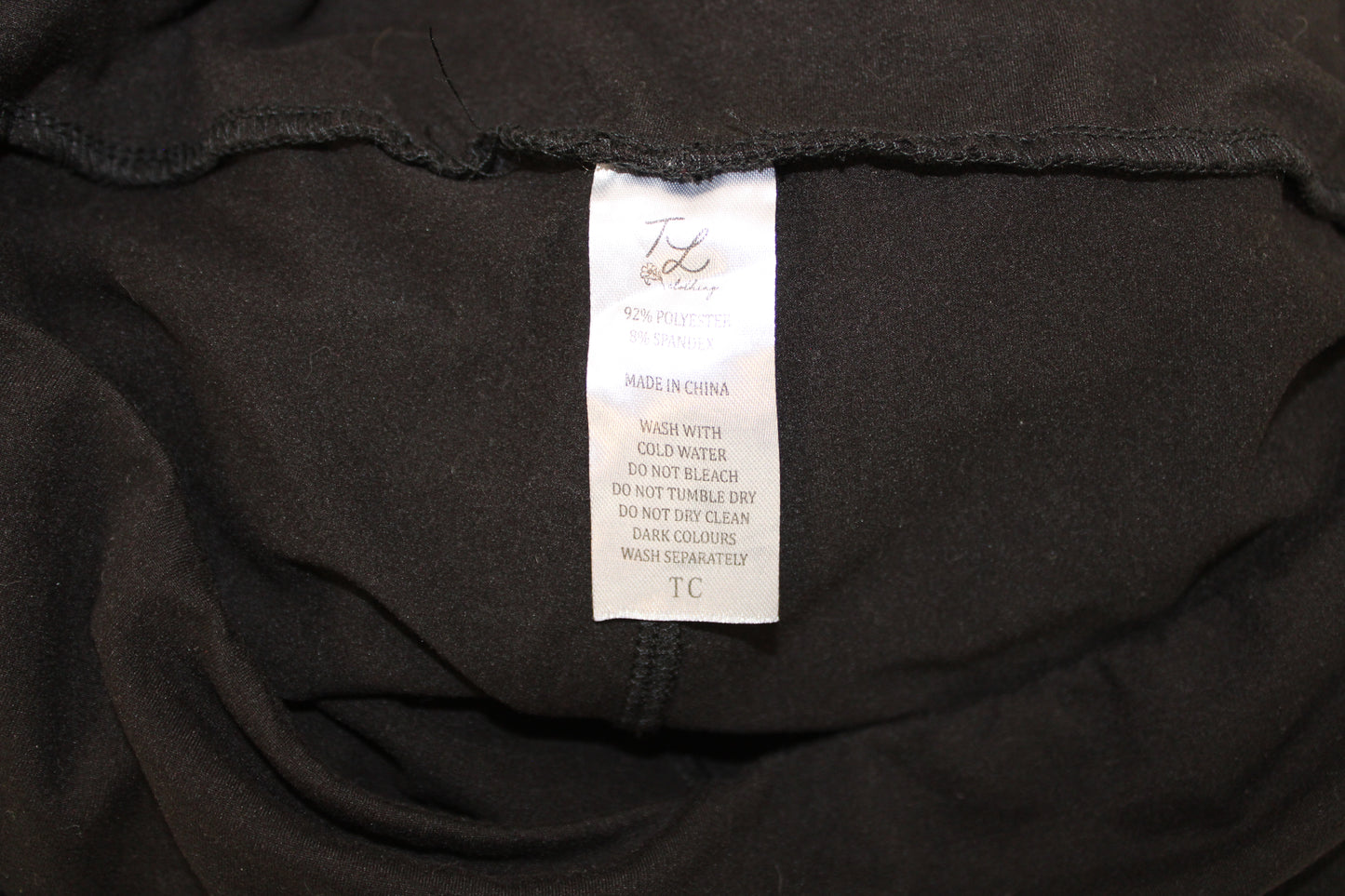 TL Clothing Capri Leggings, Black, Women’s M