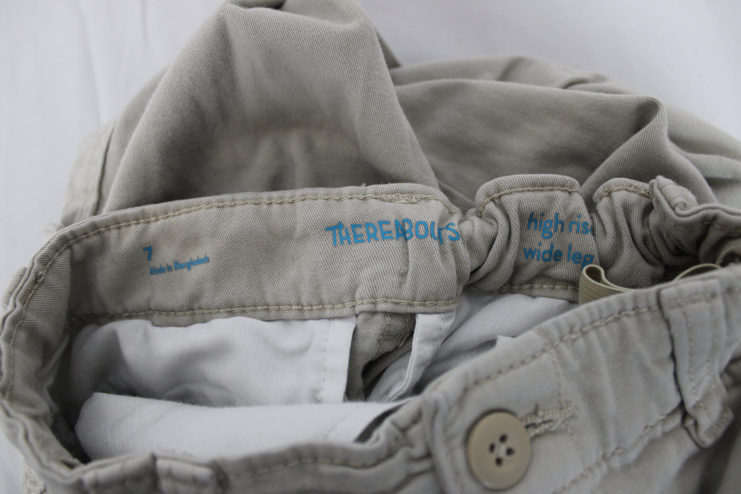 Thereabouts Embroidered Wide Leg Khaki Pants, Youth 7