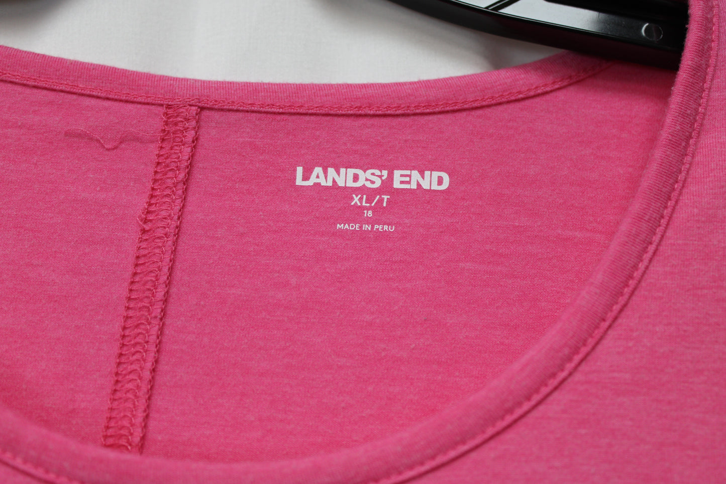 Land’s End Everyday Short Sleeve Shirt, Pink, Women’s XL