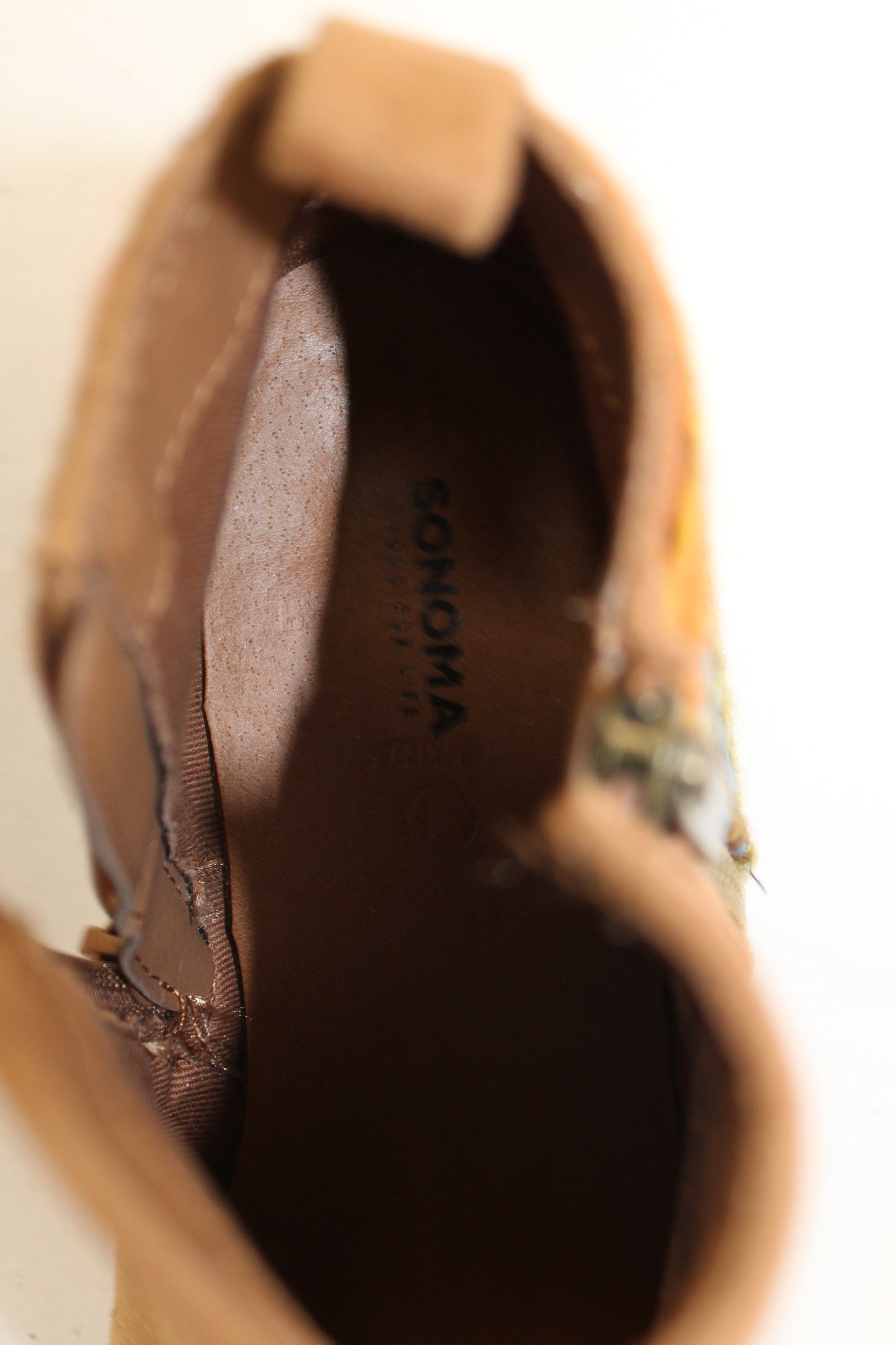 Sonoma Heeled Ankle Boots, Brown, Women’s 7.5