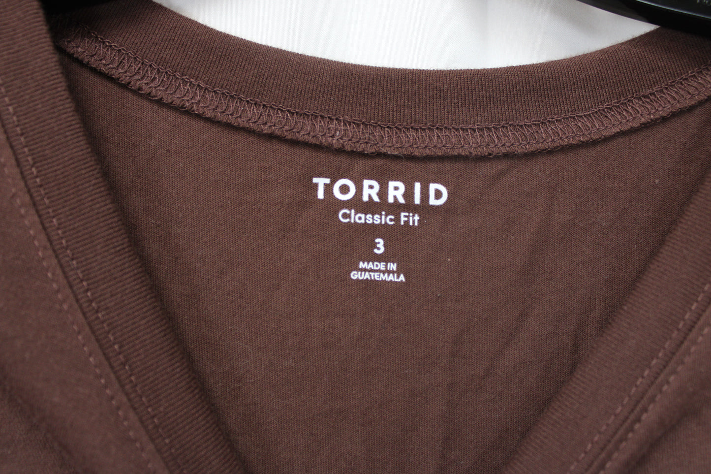 Torrid Classic Fit T-Shirt, Brown, Women’s 3