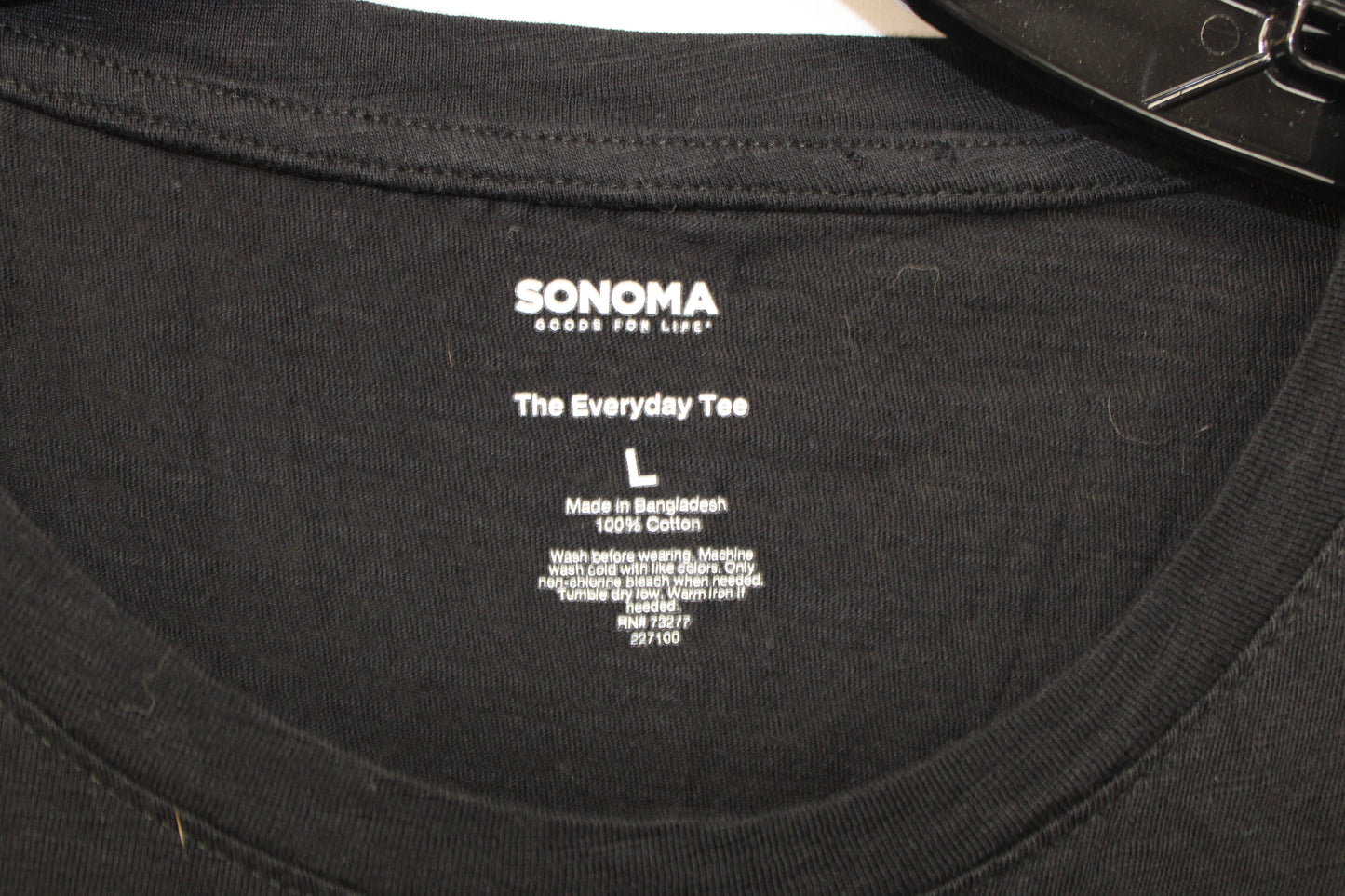 Sonoma Everyday Long Sleeve T-Shirt, Black, Men’s L