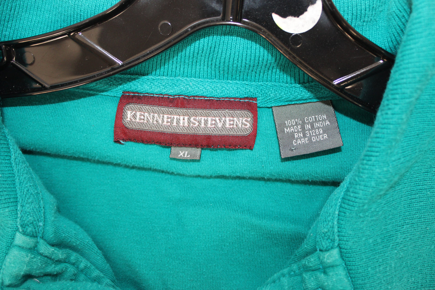 Kenneth Steven’s Short Sleeve Polo Shirt, Teal, Men’s XL