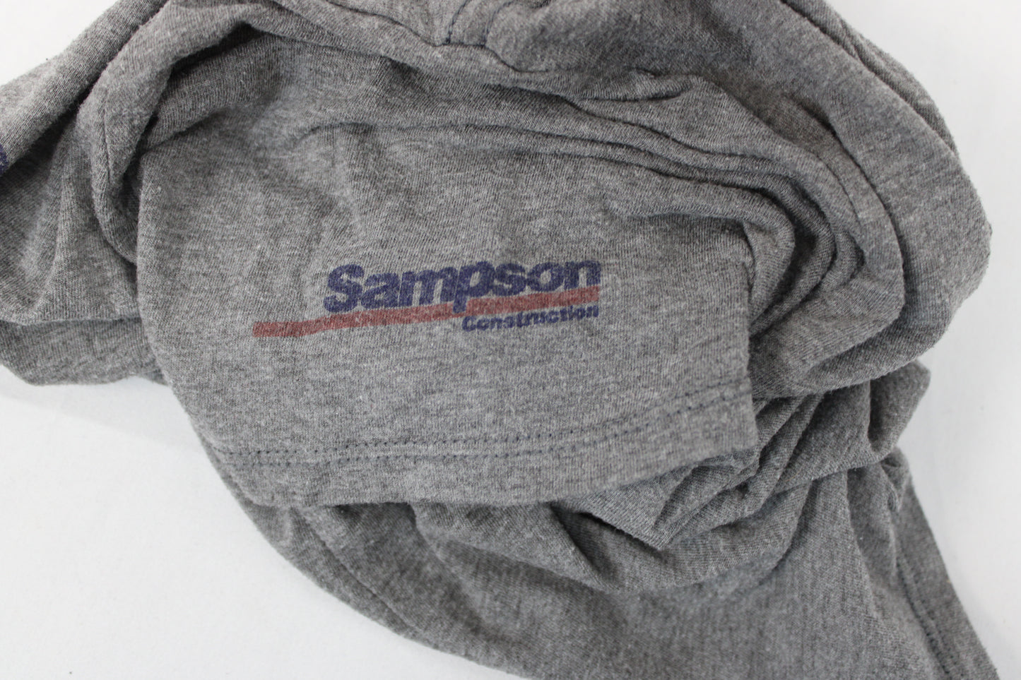 Sampson Construction Short Sleeve Shirt, Gray, Men’s S