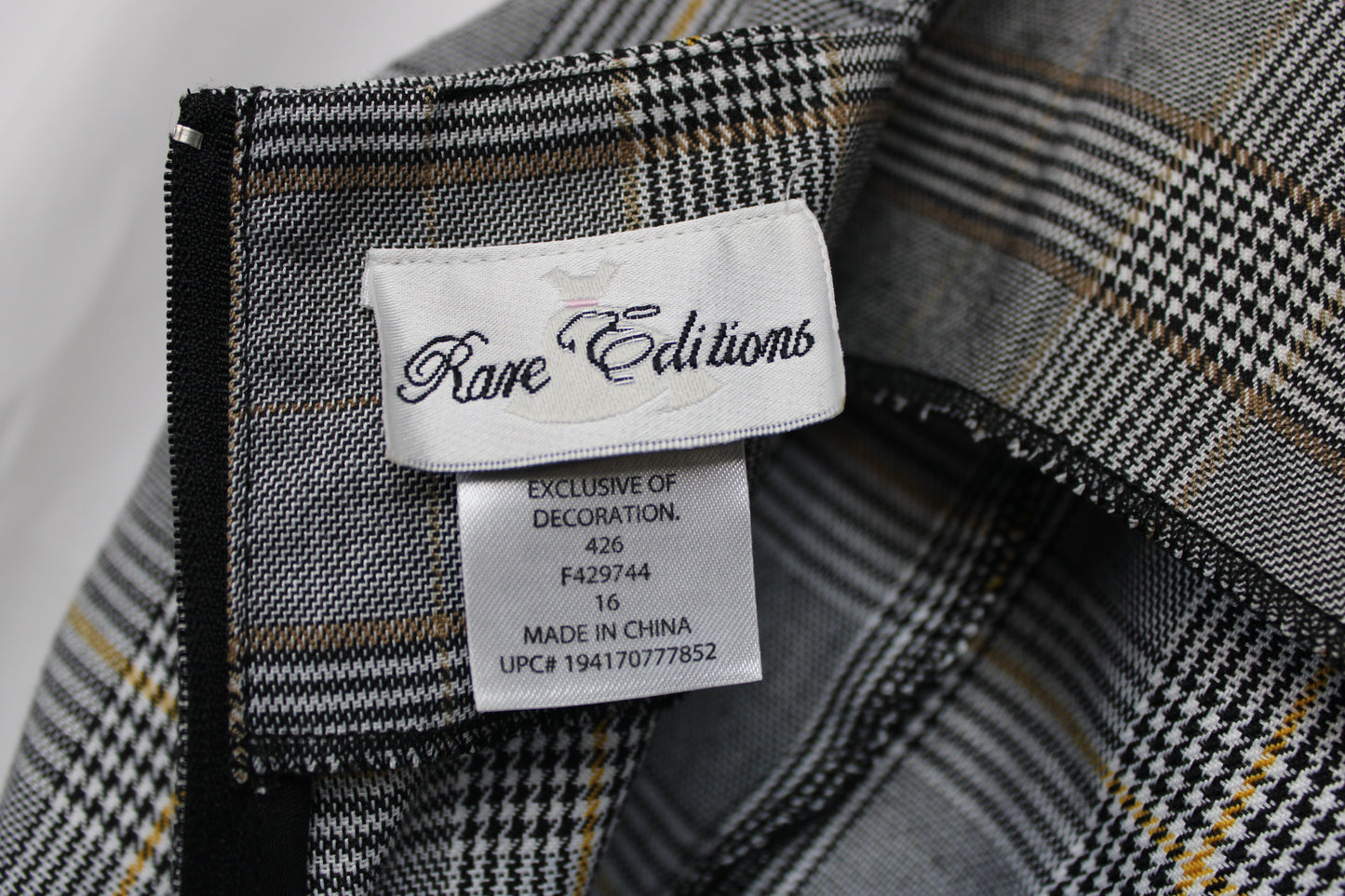 Rare Editions Plaid Dress, Women’s S