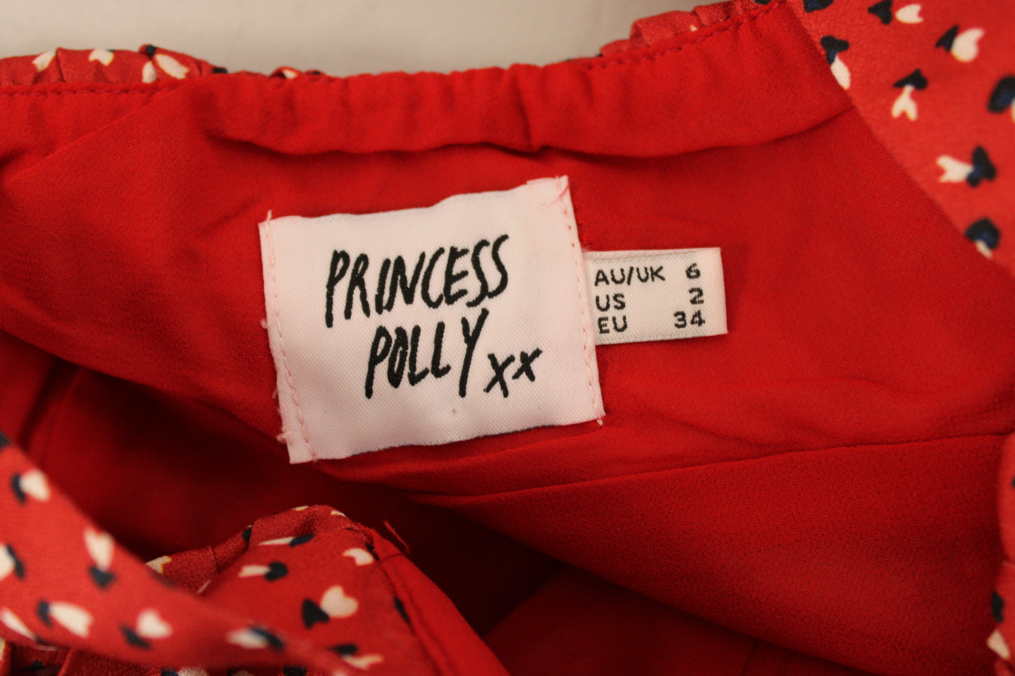 Princess Polly Sleeveless Mini Dress, Red, Women’s 2