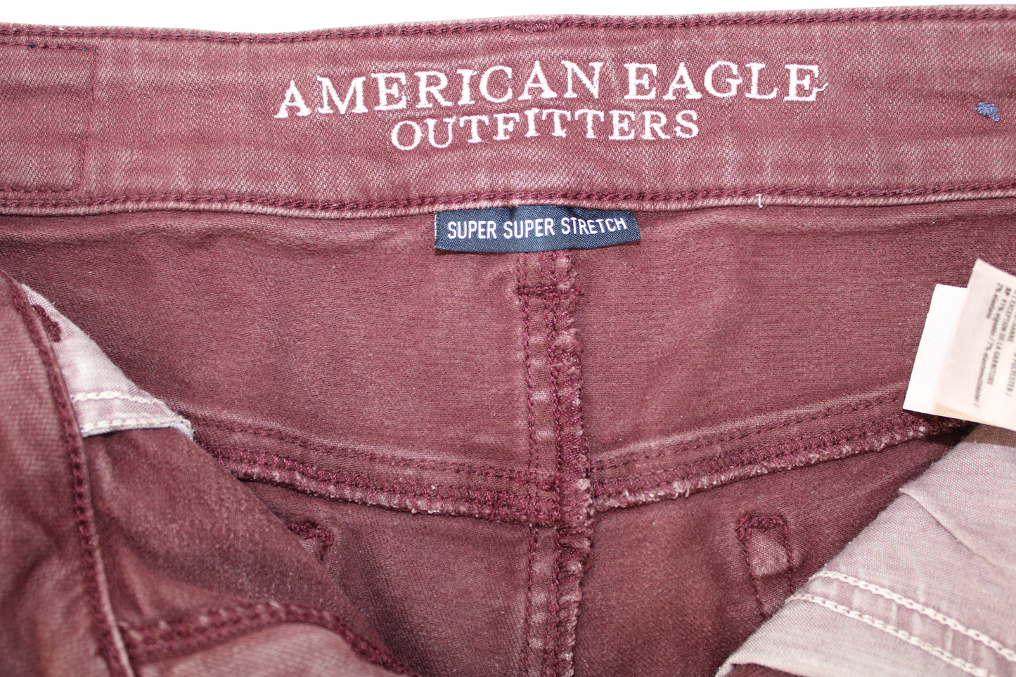American Eagle High Rise Shorts, Burgundy, Women’s S