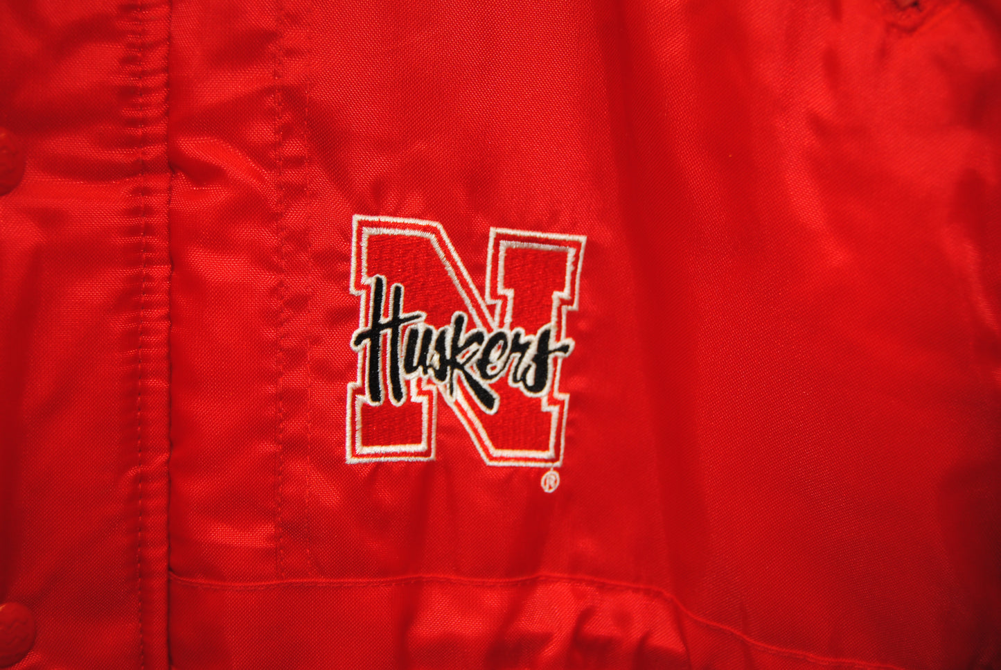 Majestic retro Nebraska Huskers sideline jacket, youth XL