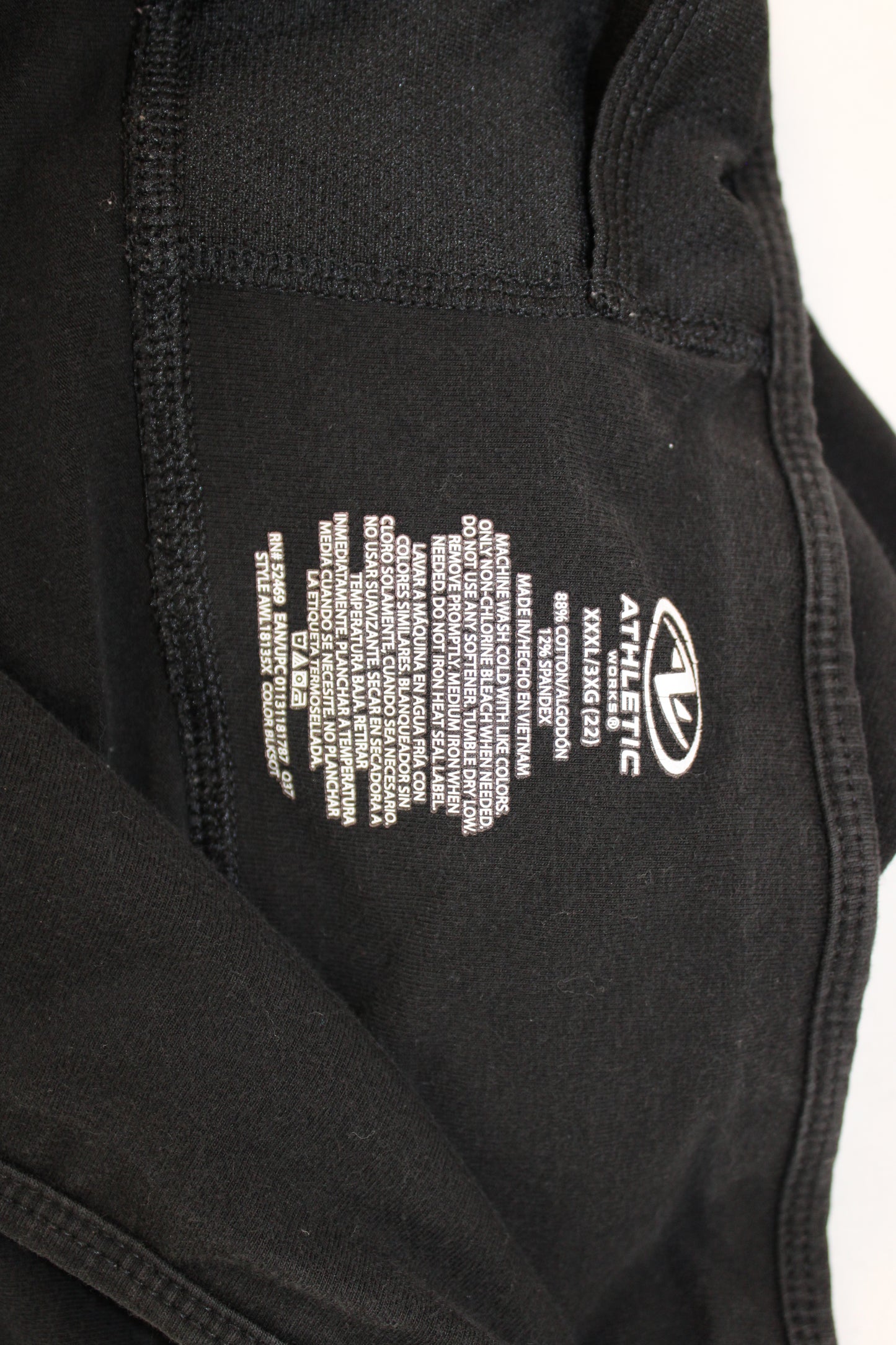Athletic Works Capri Leggings, Black, Women’s XXXL