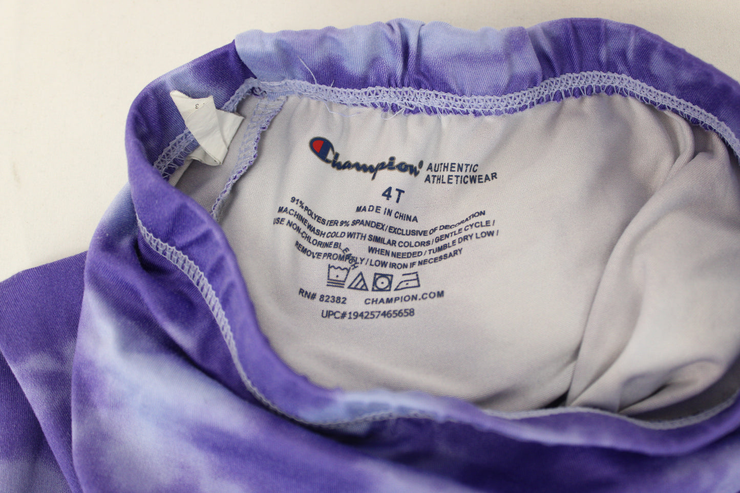 Champion Tie Dye Leggings, Purple, Girls 4T