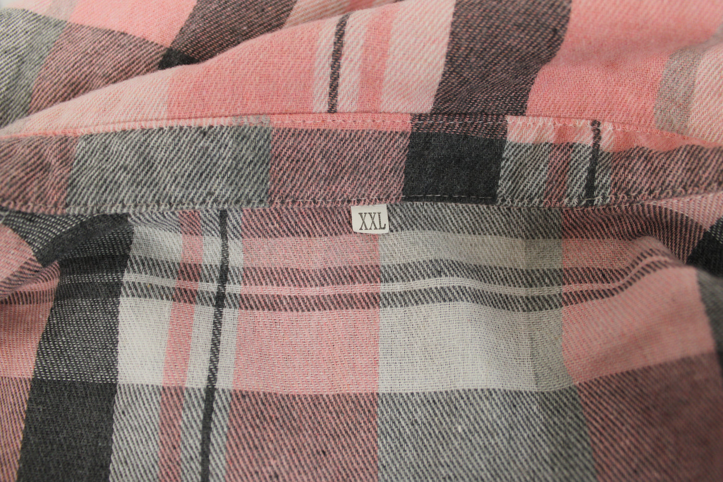 Women’s Pink and Gray Flannel, L