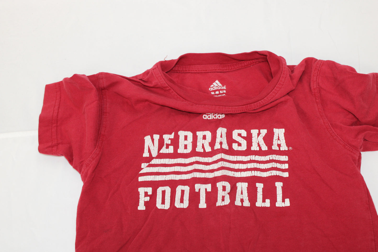 Adidas Nebraska Football graphic t-shirt, Youth5/6