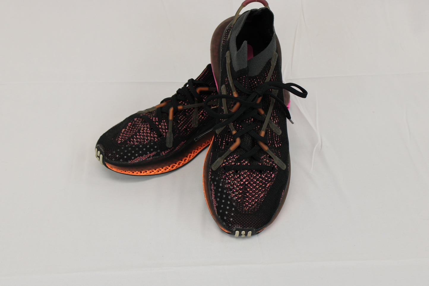 Adidas 4d Fusio Flyknit sneaker, orange/pink, Men's 9.5
