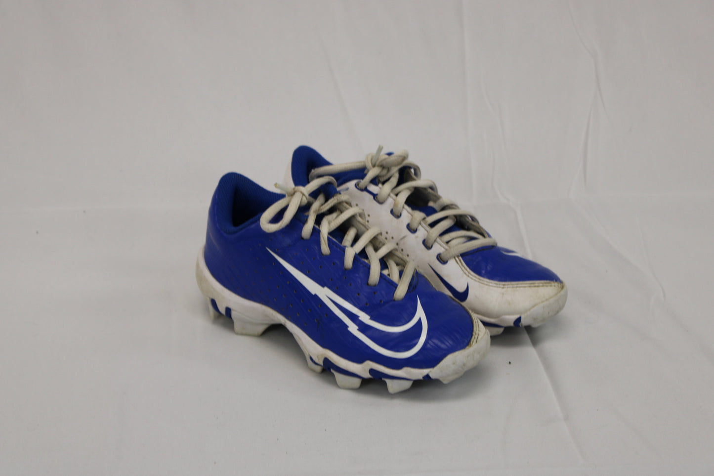 Nike Vapor Ultrafly 4 Keystone baseball cleat, blu/white, Kid's 2