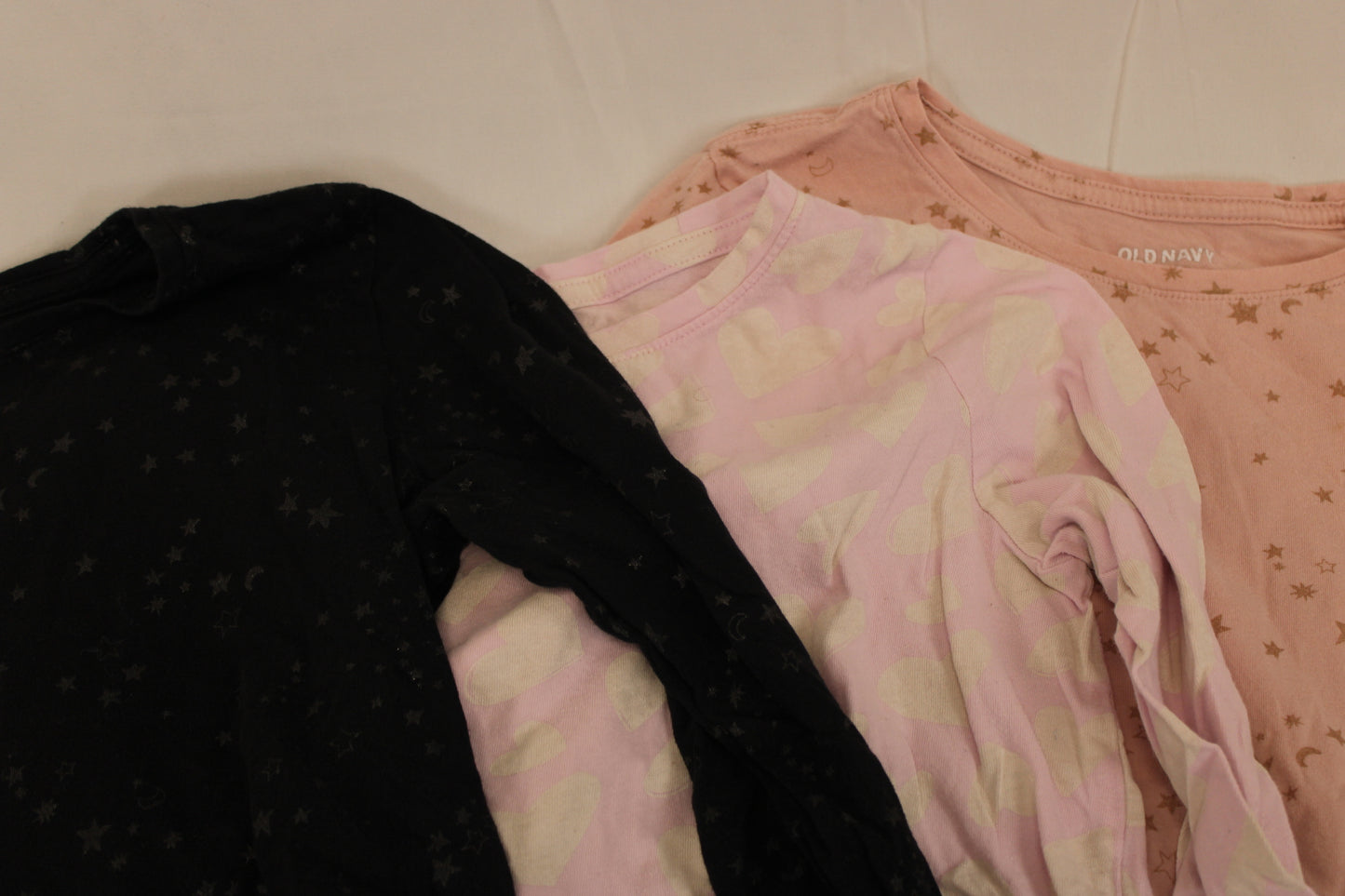 Old Navy long sleeve cotton t-shirt 3 piece bundle set, Girl's 10-12