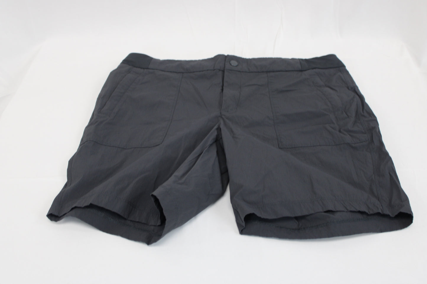 Active Life lightweight nylon stretch waistband short, gray, Women's XL