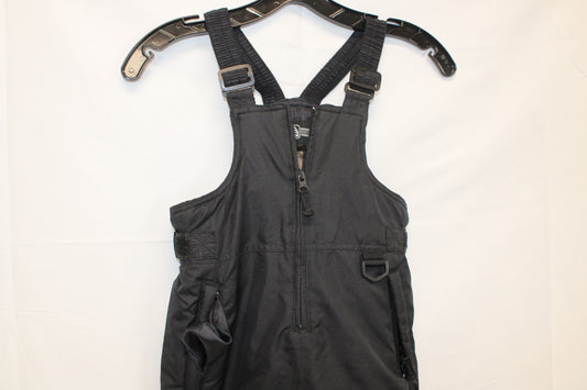 Nylon coverall snow pants, black, Kid's 4T