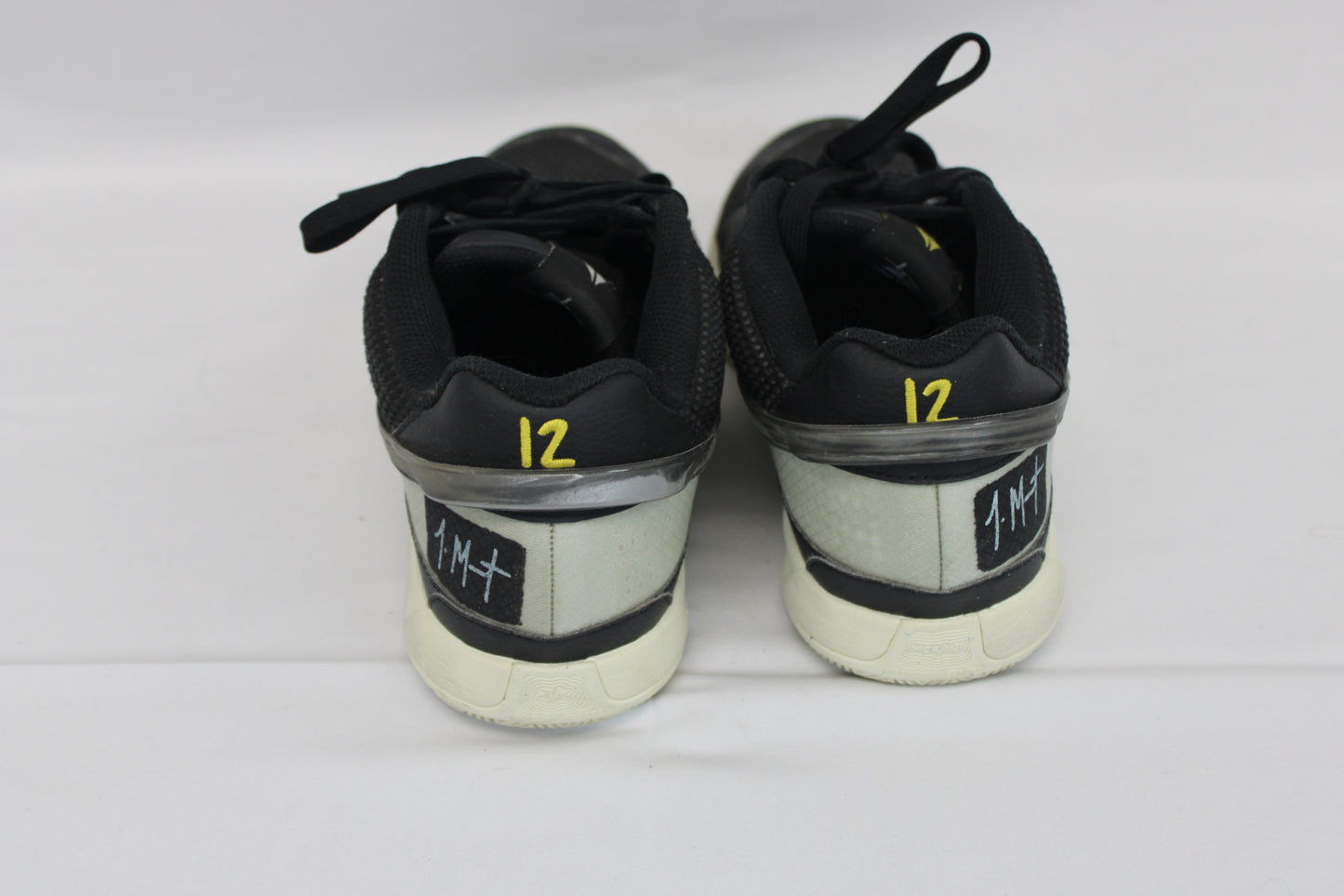 Nike Ja 1 low top basketball shoe, blk/white, Men's 8