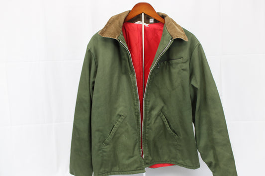 Key Imperial vintage lined chore coat, olive, Men's M
