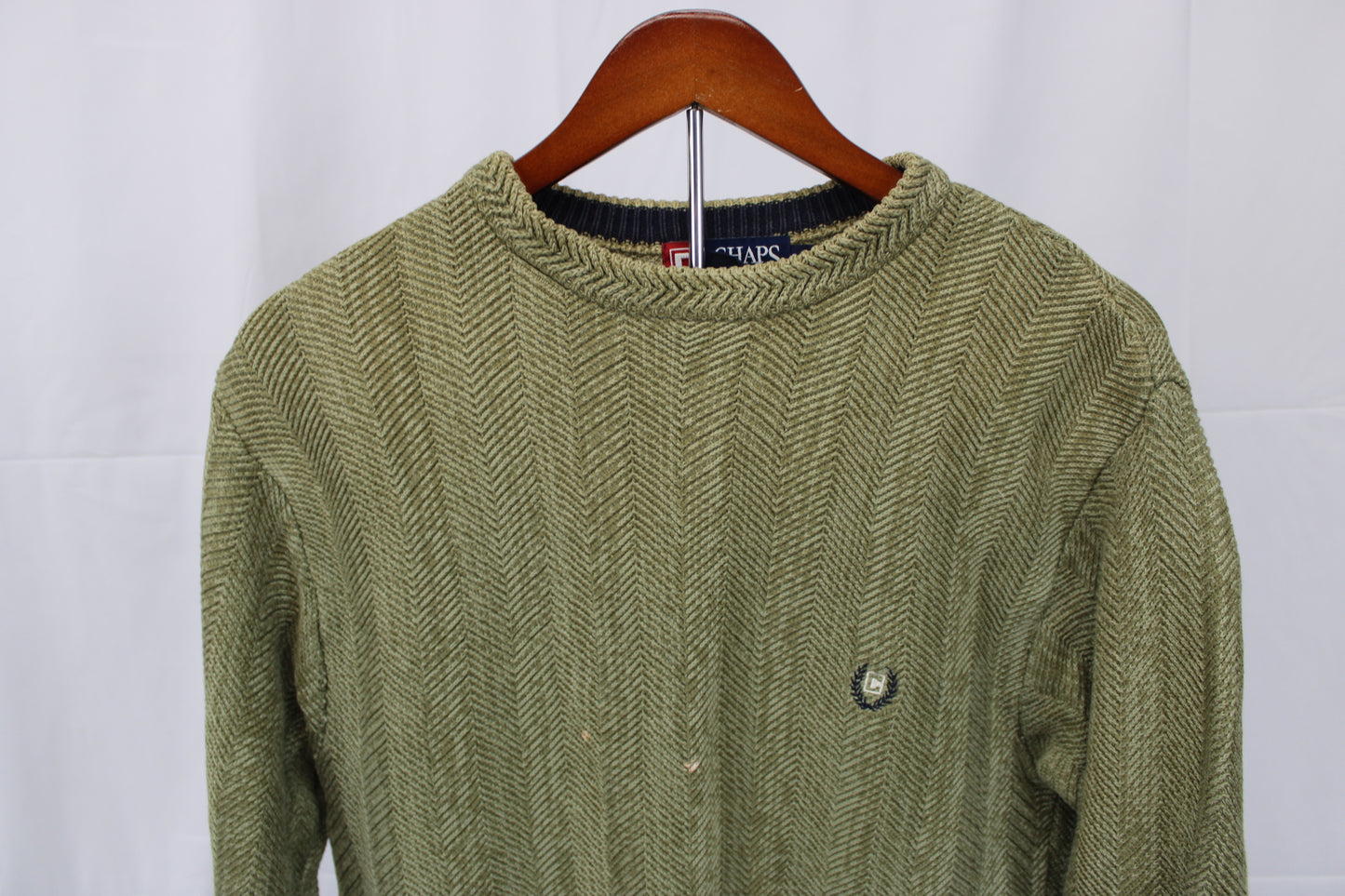 Chaps Ralph Lauren heavy cable knit crew neck sweater, Men's S