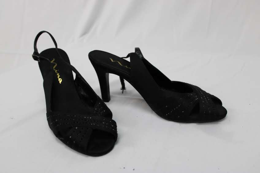 Nina slingback peep toe heel, Women's 8.5