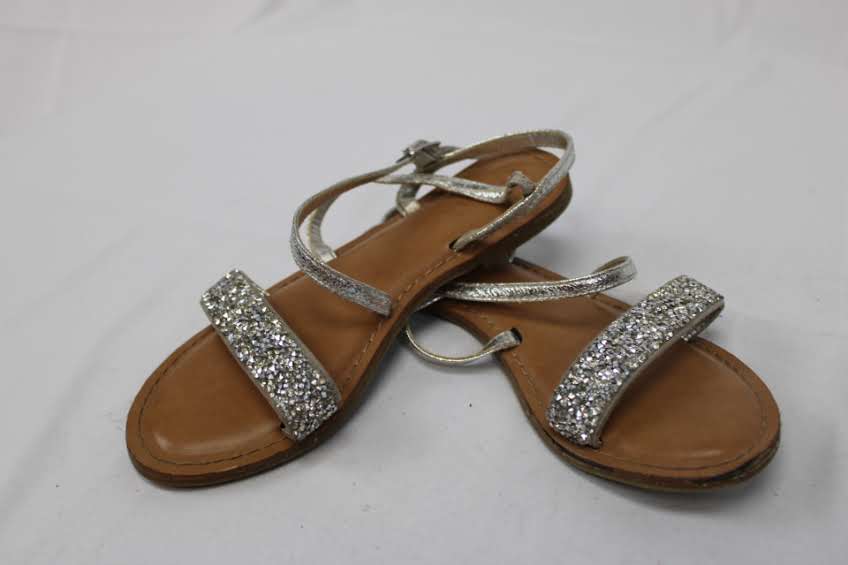 Kidpik silver metallic gladiator sandal, Girl's 2