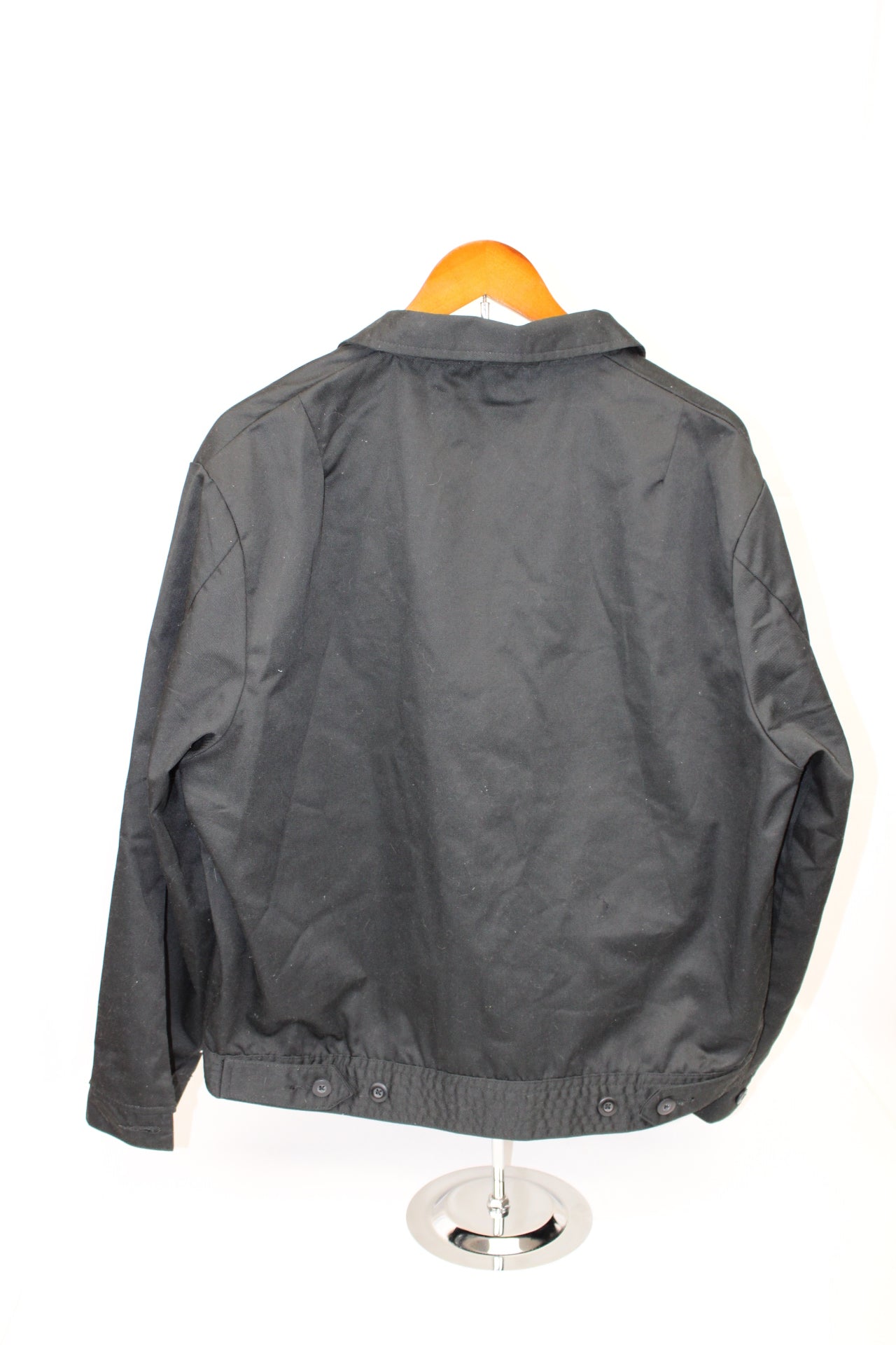 Black Scale full zip lined denim jacket, Men's M