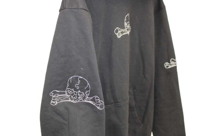 Blackscvle skull and crossbones hooded sweatshirt, Men's M