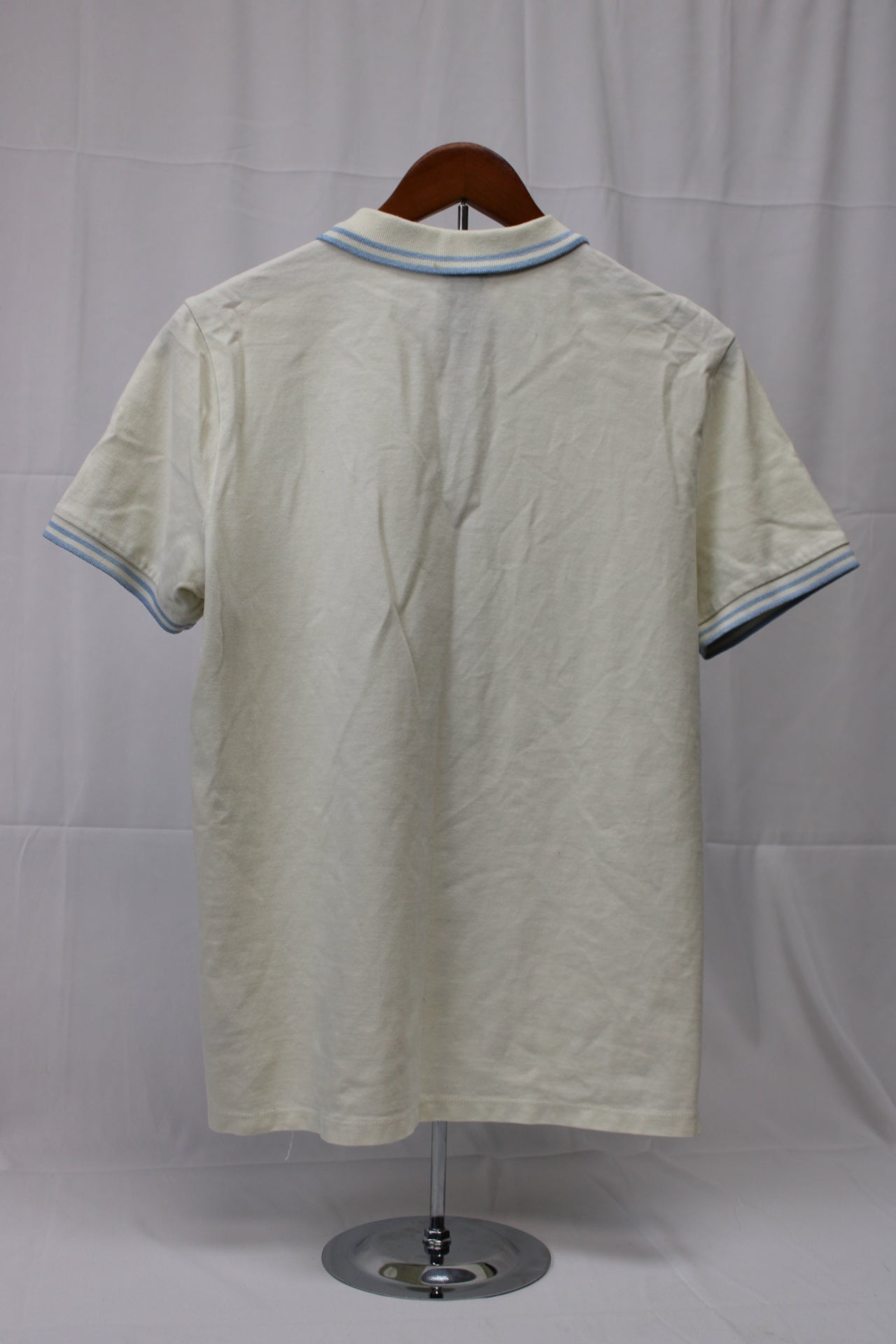 H&M classic cotton polo, cream, Men's M
