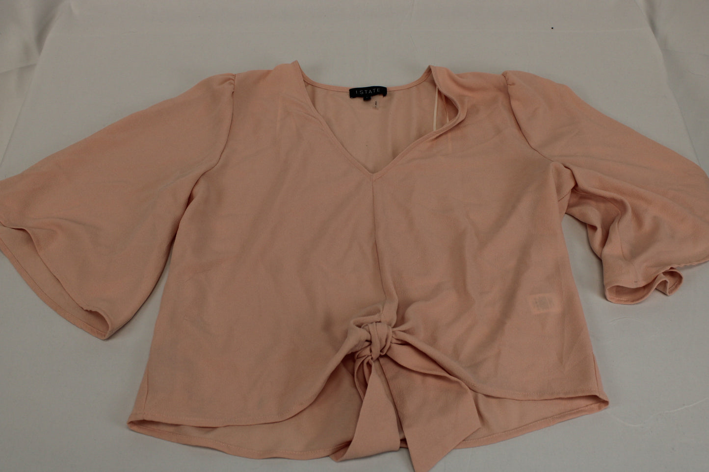 1. State 3/4 sleeve v-neck silk blouse, Women's L